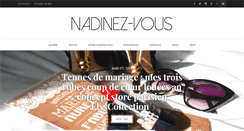 Desktop Screenshot of nadinezvous.com