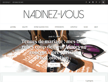 Tablet Screenshot of nadinezvous.com